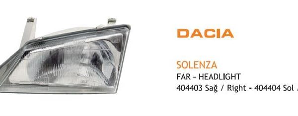 FAR SOL DACIA SOLENZA
