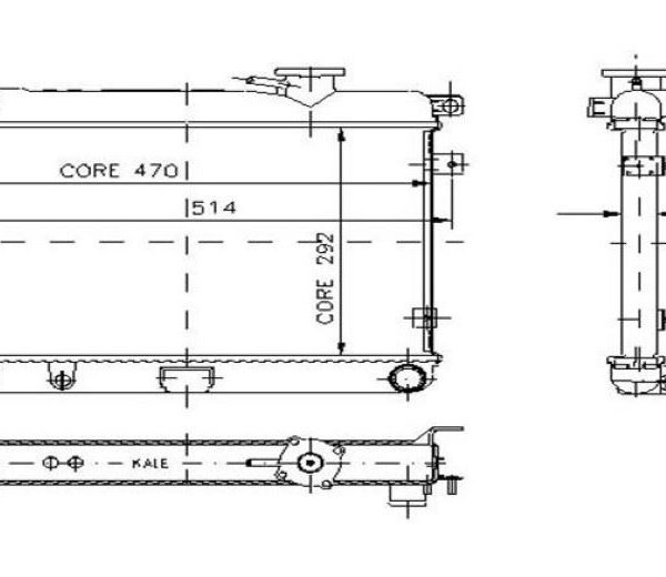 RADYATÖR FIAT DKŞ SAHIN-KARTAL-DOGAN YM. 131  2 SIRA MEKANİK ALÜMİNYUM (1 AD )