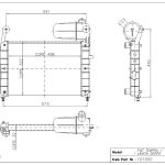RADYATÖR TEMPRA 1.6 S-SX-SXA 2 SIRA AL+PL SİSTEM BİDONLU (496x322*32) (1 AD )