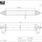 TURBO RADYATÖRÜ (INTERCOOLER) FIAT DOBLO 1.3/1.9 MJT (01-10) (AC) AL+AL SİSTEM  (YERLY ÜRETYM) (1 AD )