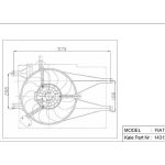 FAN MOTORU DAVLUMBAZLI FIAT PALIO / ALBEA 1.2 8V 16V (98-09) (AC) (MT) (1 AD )