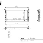 RADYATÖR FIAT PALIO 1.4 1.2 CC 2 SIRA AL+PL SİSTEM (1 AD )