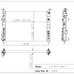 RADYATÖR FIAT PALIO 1.2 AC/ALBEA 1.6 2 SIRA AL+PL SİSTEM (522X378X23.5) (1 AD )