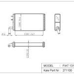 ALÜMİNYUM KALORİFER RADYATÖRÜ FIAT-TOFAŞ DKŞ 2 SIRA  BRAZİNG SİSTEM (1 AD )