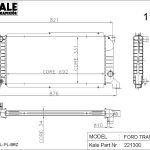 RADYATÖR FORD TRANSIT T15/19 YM. TURBO 1 SIRA ALÜMİNYUM UZUN BRAZİNG SİSTEM (1 AD )