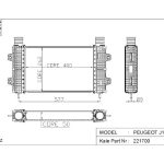 TURBO RADYATÖRÜ (INTERCOOLER) PEUGEOT J10 1 SIRA ALÜMİNYUM BRAZİNG SİSTEM (1 AD )