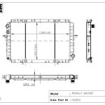 BAKIR RADYATÖR RENAULT MASTER 2.0/2.5 TDİ 2 SIRA CU+PL SİSTEM (1 AD )
