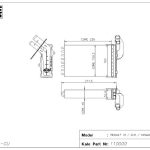KALORİFER RADYATÖRÜ RENAULT R19 CLIO-KANGOO-MEGANE-SCENIC 2 SIRA BAKIR BORULU (1 AD )