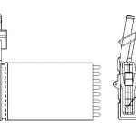 KALORİFER RADYATÖRÜ RENAULT 21 OPT/MNGR/CONC. 2 SIRA AL+PL SİSTEM (1 AD )