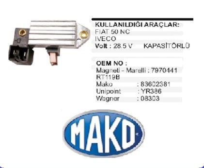 083602381000-1.jpg KÖMÜRLÜ KONJEKTÖR FORD CARGO - FIAT 35 NC - 50 NC (24 VOLT) (1 AD ) - Görsel 1