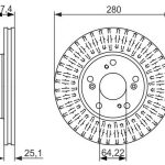 FREN DİSKİ HONDA ACCORD 2.0; CİVİC 1.4/1.6/1.8 HATCHBACK; CİVİC 1.6 VTEC SEDAN (2 AD )