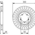 FREN DİSKİ ÖN FORD TRANSIT V347 2.2TDCI /2.4TDCI /3.2TDCI 06/-> (2 AD )