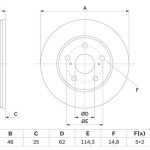 FREN DİSKİ ÖN SOL/SAĞ TOYOTA COROLLA 1.2/1.5 VVT-İ/1.6 VVT-İ/1.8 HYBRİD/1.8 WTI-İ (2 AD )