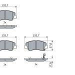 ÖN FREN BALATASI HYUNDAI ACCENT BLUE 10> i20 12> / KIA RIO 13> STONIC 17> (0986TB3160) (1 TK )