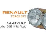 FAR RENAULT R12 TOROS 95 MOD.ÇERÇEVESIZ SOL  (1 AD )