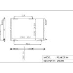 KLİMA RADYATÖRÜ PEUGEOT 206 1 SIRA ALÜMİNYUM BRAZİNG SİSTEM (1 AD )