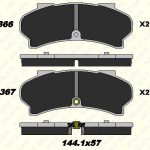 FREN BALATA ÖN PEUGEOT J7,J9 ŞASİ, BOX, BUS FİŞLİ (1 TK )