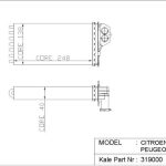 KALORİFER RADYATÖRÜ PEUGEOT 206 KAL. AL-TUP 1 SIRA AL+PL SİSTEM (1 AD )