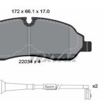 FREN BALATASI  ÖN FORD TRANSIT MİNİBÜS/OTOBÜS, PANELVAN/VAN, PLATFORM ŞASİ V363 13 - (1 TK )