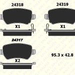 DİSK FREN BALATASI ARKA OPEL ASTRA F-G-H-J COMBO 01> CORSA C  MERIVA 03-10 MERIVA B 10> ZAFIRA A-B (1 TK )