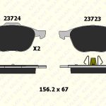 DİSK FREN BALATASI ÖN FORD C-MAX FOCUS C-MAX 03-2007 FOCUS 04> GRAND C-MAX 10> KUGA I-II (1 TK )