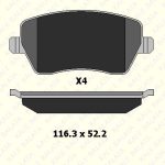 ON FREN BALATASI KIZAKLI RENAULT MEGANE IV-CLIO III-IV-KANGOO III-MODUS-DUSTER LOGAN II-DOKKER-LODGY NISSAN MICRA-NOTE (1 TK )