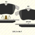 FREN BALATASI ÖN FORD MONDEO IV TURNİER S-MAX S60 II VOLVO S80 II V60 V70 III XC70 II 06-15 (1 TK )