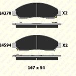 FREN BALATA ÖN ISUZU D-MAX, RODEO (1 TK )