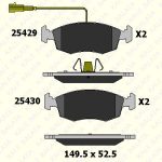 FREN BALATA ÖN FIAT 500, 500 C, GRANDE PUNTO, PUNTO EVO (1 TK )
