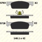 DİSK FREN BALATASI ÖN RENAULT CLIO IV 12 > SYMBOL-II 08> SANDERO-II 12> TWINGO-III 14> / DACIA  LOGAN 13 > INCE TIP (1 TK )