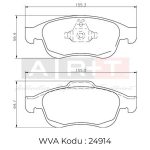 ÖN FREN BALATASI RENAULT FLUENCE 08> DUSTER 10> DOKKER 12> MEGANE III 08> SCENIC III 09> / NISSAN  JUKE (1 TK )