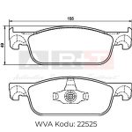 ÖN BALATA  UZUN KULAK RENAULT CLİO IV; CLİO IV GRANDTOUR (12-) SYMBOL III (15-) UZUN KULAKLI DACIA L OGAN II (12-) LOGAN MCV II (13-) SANDERO II (15-) (1 TK )