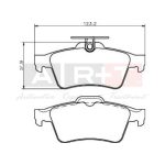ARKA FREN BALATASI RENAULT LAGUNA-III / CITROEN C5-III / FORD CMAX FOCUS II-III KUGA II TOURNEO CON NECT / OPEL VECTRA-C / MAZDA 3-5 / VOLVO S40-V40 (1 TK )