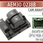 CAM KALDIRMA ANAHTARI SOL ÇİFTLİ YEŞİL PEUGEOT BOXER/ FIAT DUCATO III 2015 SONRASI (1 AD )