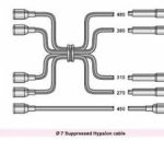 BUJİ ve BOBİN KABLOSU FIAT 131 DOĞAN-ŞAHİN-KARTAL  1-92 (1 TK )