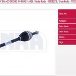 AKS KOMPLE SOL 1.4-1.6-1.9-2.0  96=>   RENAULT MEGANE I (1 AD )