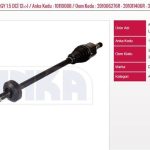 ON AKS KOMPLE SAĞ DOKKER-LODGY 1,5DCI K9K 12-> (1 AD )