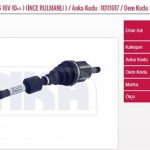 AKS KOMPLE SOL 1.5 DCİ 4×2-1.6 16V 10=> (İNCE RULMANLI ) YENİ DACIA DUSTER (1 AD )