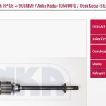 AKS KOMPLE SAĞ 1.3 MJT 75 HP 05=> 906MM FIAT GRANDE PUNTO (1 AD )