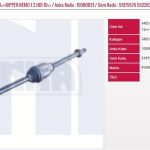 AKS KOMP. SAĞ 1.3 MJTD EURO 5 MOT. 13=>-BIPPER-NEMO 1.3 HDI 10=>  FIAT FIORINO PEUGEOT BIPPER CITROE N NEMO (1 AD )