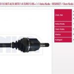 AKS KOMPLE L LALELİ 1.6 MJT-ALFA MITO 1.4 EURO 5 09=> YENİ FIAT LINEA PUNTO EVO MİTO (1 AD )