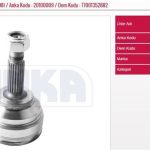 AKS KAFASI CLIO 1,4 BENZINLI-1,5DCI 01-08 (DIS FREZE:21-IC FREZE:28) (1 AD )