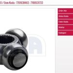 AKS MAFSALI (29 DİŞ ) (57500) RENAULT MEGANE I R19 (1 AD )