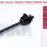 AKS KOMPLE SOL (10100001) RENAULT R9  (1 AD )