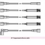 BUJİ ve BOBİN KABLOSU OPEL VECTRA A İ 1.8-2.0 89-95 A 2.0 90-94 KADETT E İ 3 METAL TÜPLÜ 1.8 85-91 (1 TK )