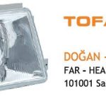 FAR KOMPLE H4 FIAT DOĞAN 88-92 SAĞ TIRNAKLI (1 AD )