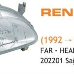 FAR SAĞ RENAULT R19 92-> (1 AD )