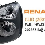 FAR SOL RENAULT CLIO SİYAH 2001-2005 (1 AD )