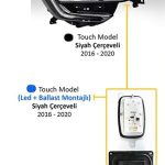 FAR MANUEL SOL RENAULT MEGANE IV 2017- TOUCH MODEL SİYAH ÇERÇEVELİ (LED+BALLAST) (1 AD )