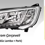 FAR MOTORLU SOL  FIAT DUCATO MAXI /PEUGEOT BOXER / CITROEN JUMPER ( 2014› ) LED (BALLAST DAHİL)  KROM ÇERÇEVELİ (1 AD )